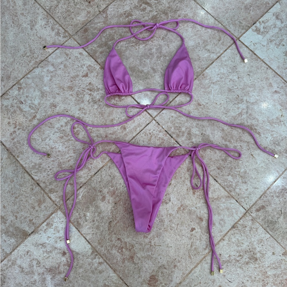 Sommer Swim Pink String Bikini Set size xs